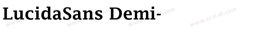 LucidaSans Demi字体转换